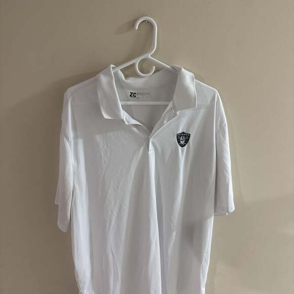 Nike Golf White Dri-FIT Las Vegas Raiders Polo Shirt, Men's XXL - Picture 1 of 5